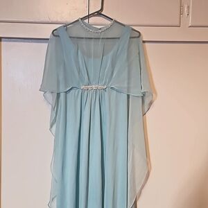 Bridgerton style dress light blue